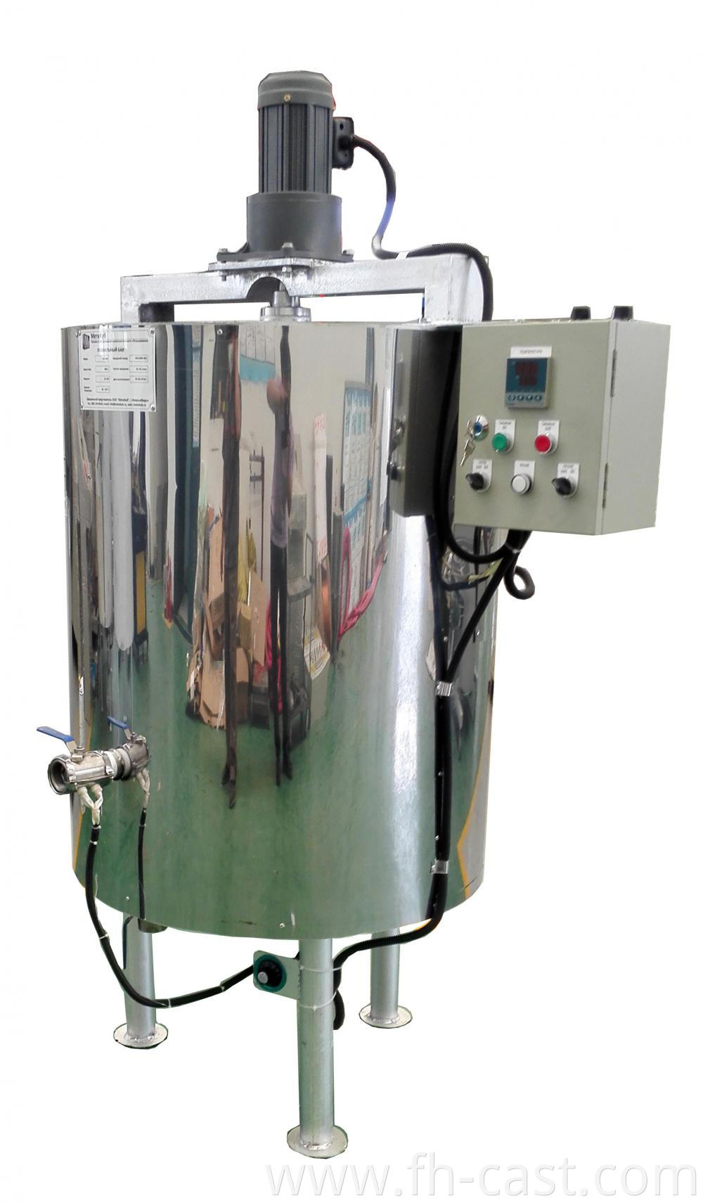 Electric wax mixing barrel 300L